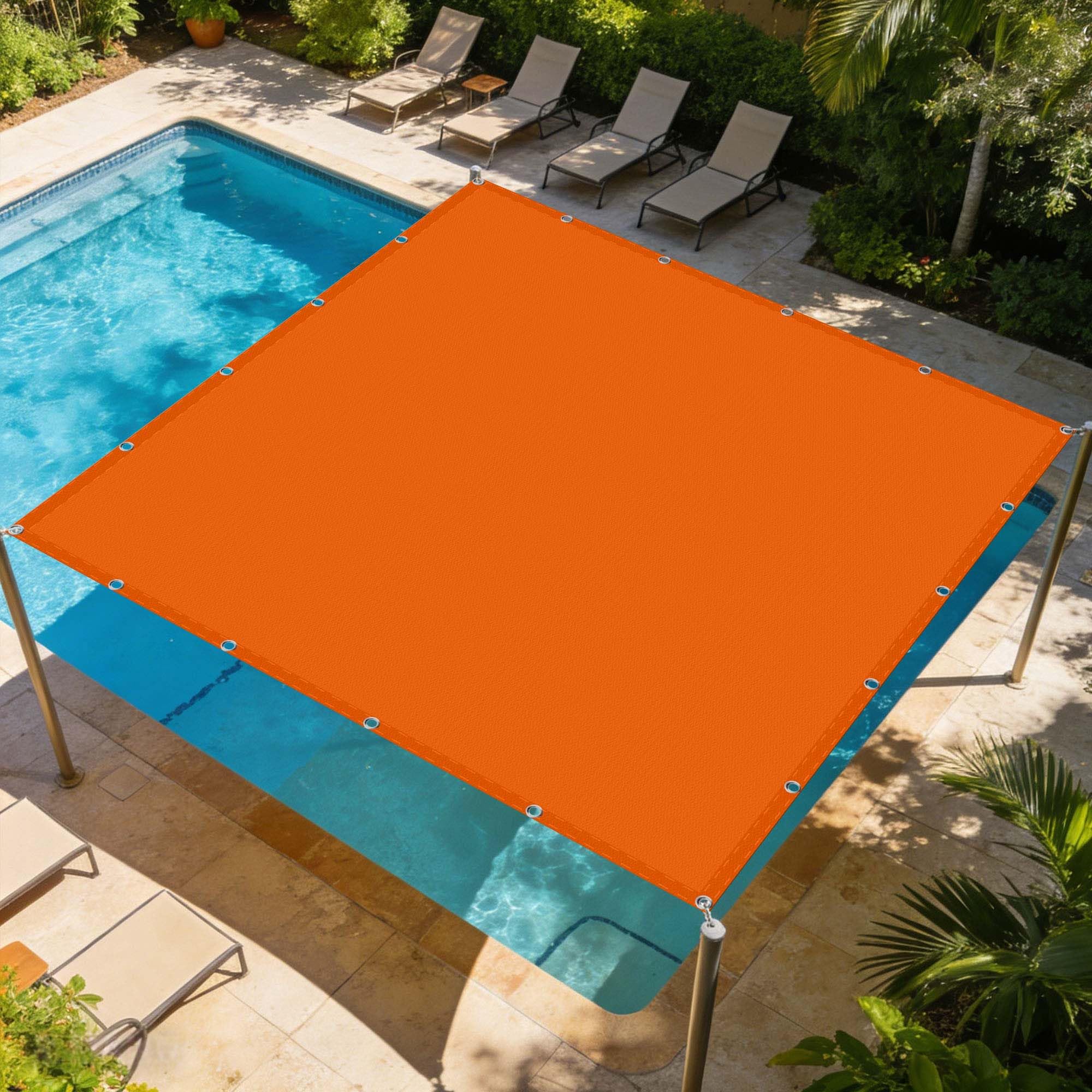 Voile respirant pour en plein air orange 260x280 cm de jardin