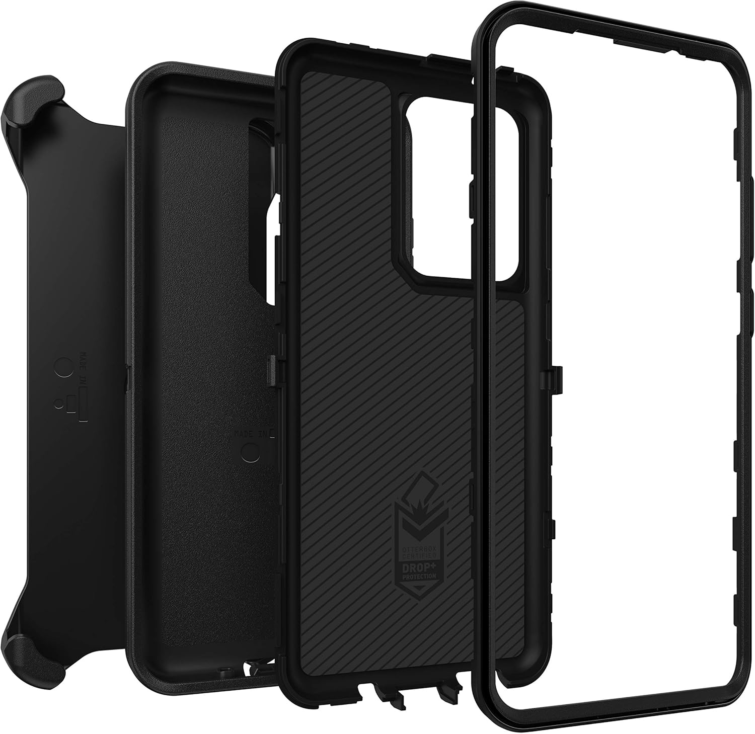 OtterBox Defender Series Case for Samsung Galaxy S20 Ultra, Rugged Protection - Black - Non-Retail Packaging