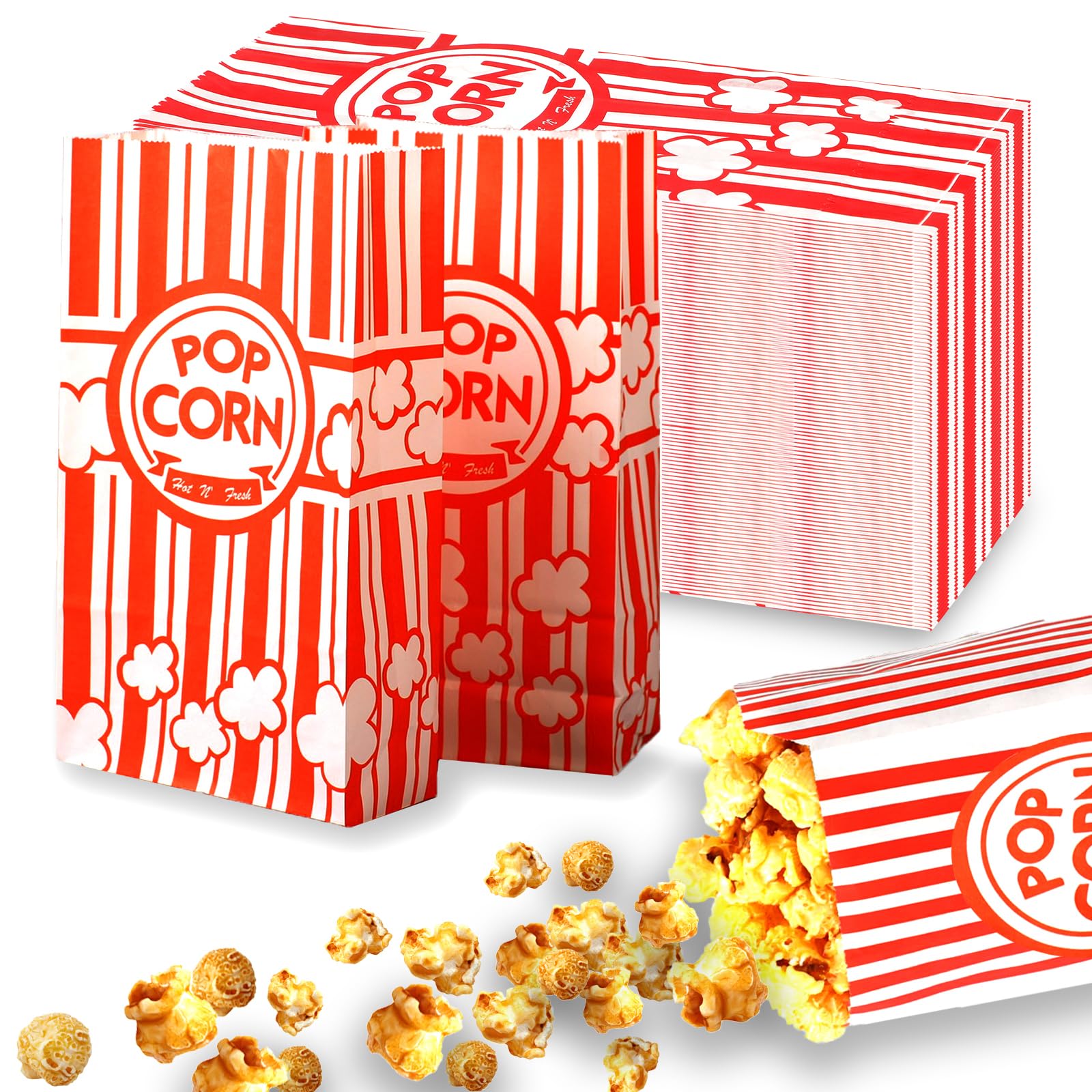 Popcorn-Tüten 100 Stück 1,5 oz Popcorntüten Klein Party & Filmabend | HACCP-zertifiziert, Lebensmittelechtes Papier, Recycelbar, 60 g Popcorn-Tüten 100 Stück 1,5 oz Popcorntüten Klein Party & Filmabend | HACCP-zertifiziert, Lebensmittelechtes Papier, Recycelbar, 60 g