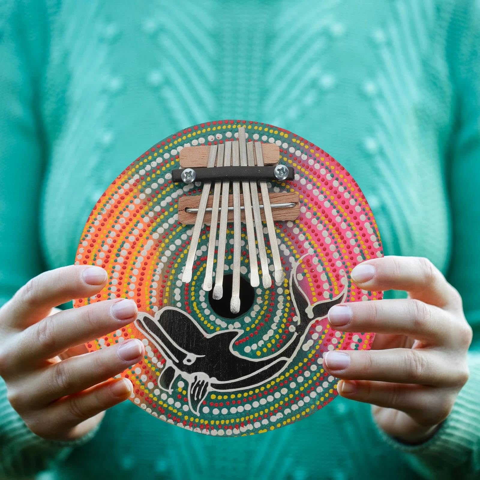 Kalimba Pianino Kciukowe Z Kokosowej Skorupy Miniaturowy Kalimba Instrument Dla Początkujących