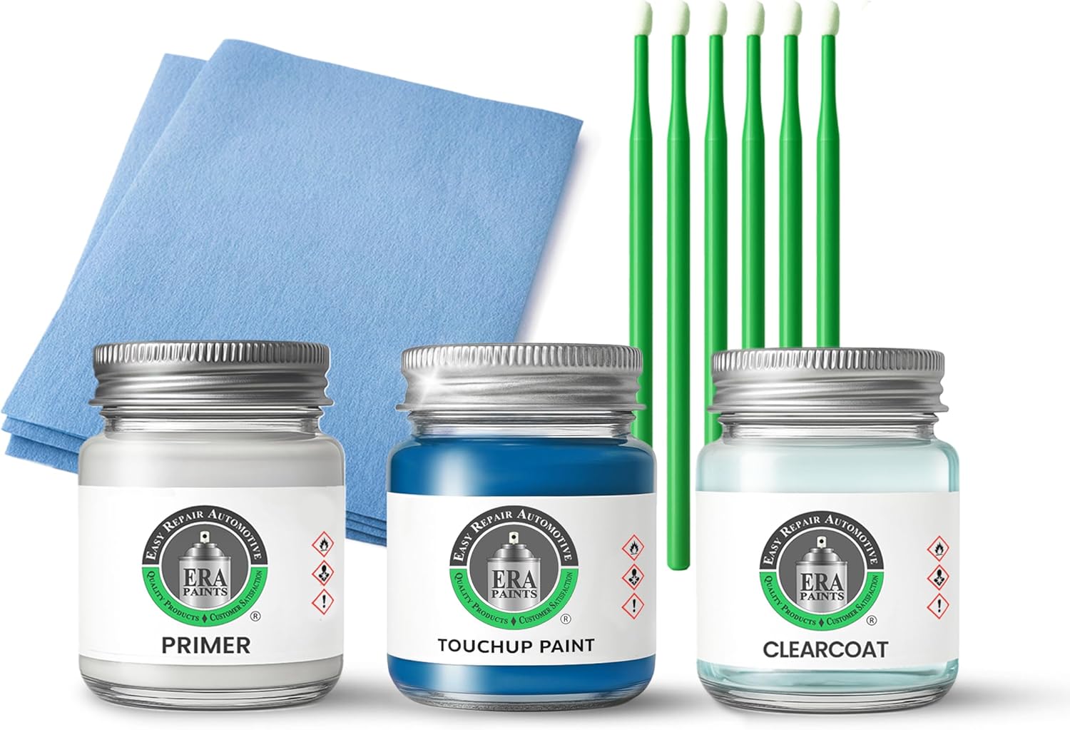 ERA Paints - 8T6 - Voodoo Blue for TOYOTA Exact OEM Color Match Automotive Touch Up Paint for Cars - Scratch & Chip Repair for Metal & Plastic - Premium Kit - Made in USA