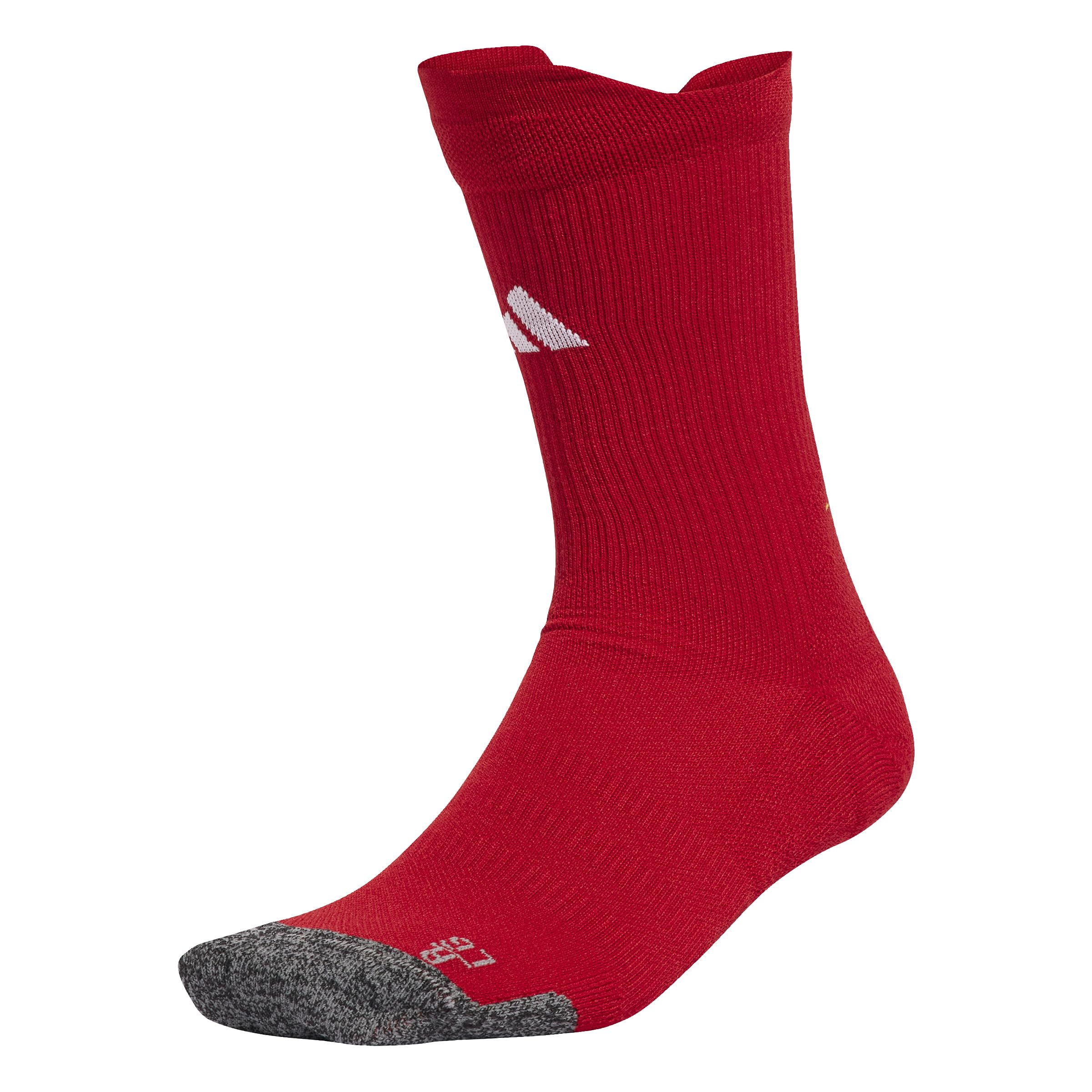 adidas Unisex Football Cushioned Performance Crew Socks, team power red/white, 4.5-6