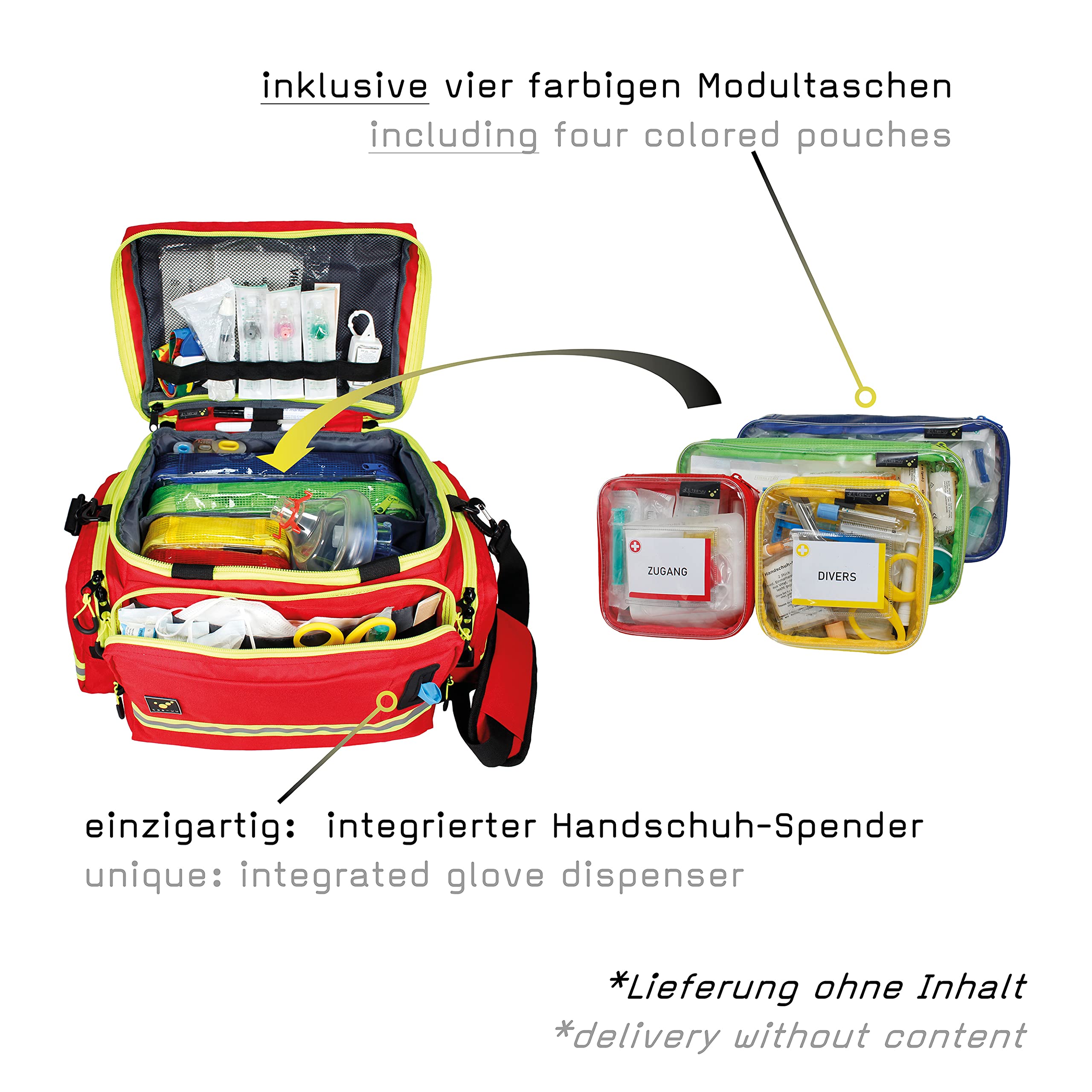 tee-uu MUC-M Notfalltasche + Praxis Mixed Modultaschen (Set)