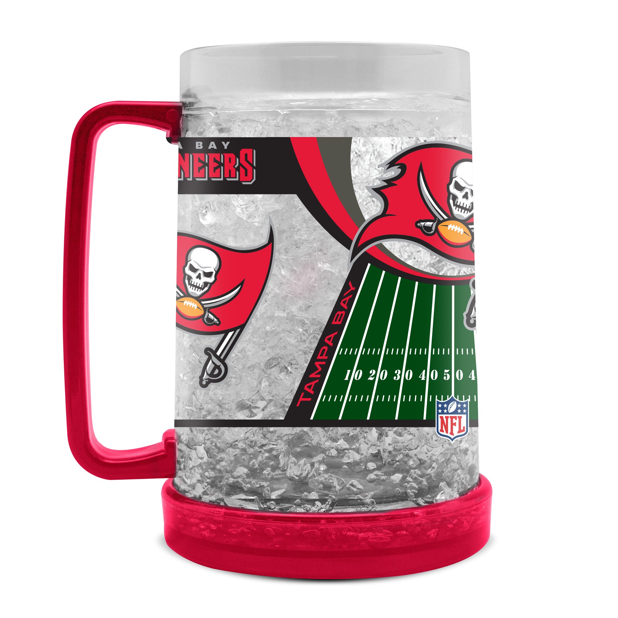 Duck House Sports NFL Crystal Freezer Mug | Double-Wall Insulation for Cold Drinks | Refreezable | BPA-Free | 16oz
