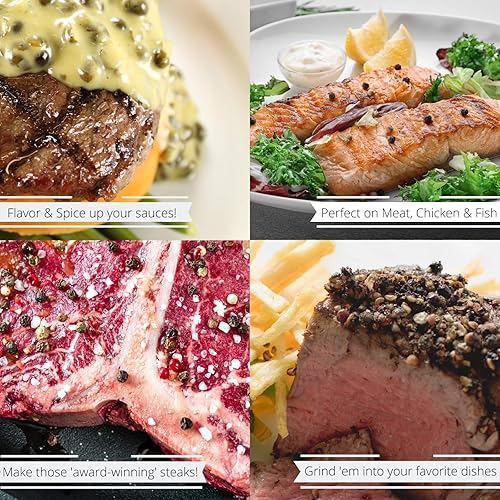 Miniatura 6 de It's Delish - Granos de pimienta negra entera gourmet – Jarra de 6 libras de galón – Contenedor de pimienta negra entera tamaño restaurante – Granos