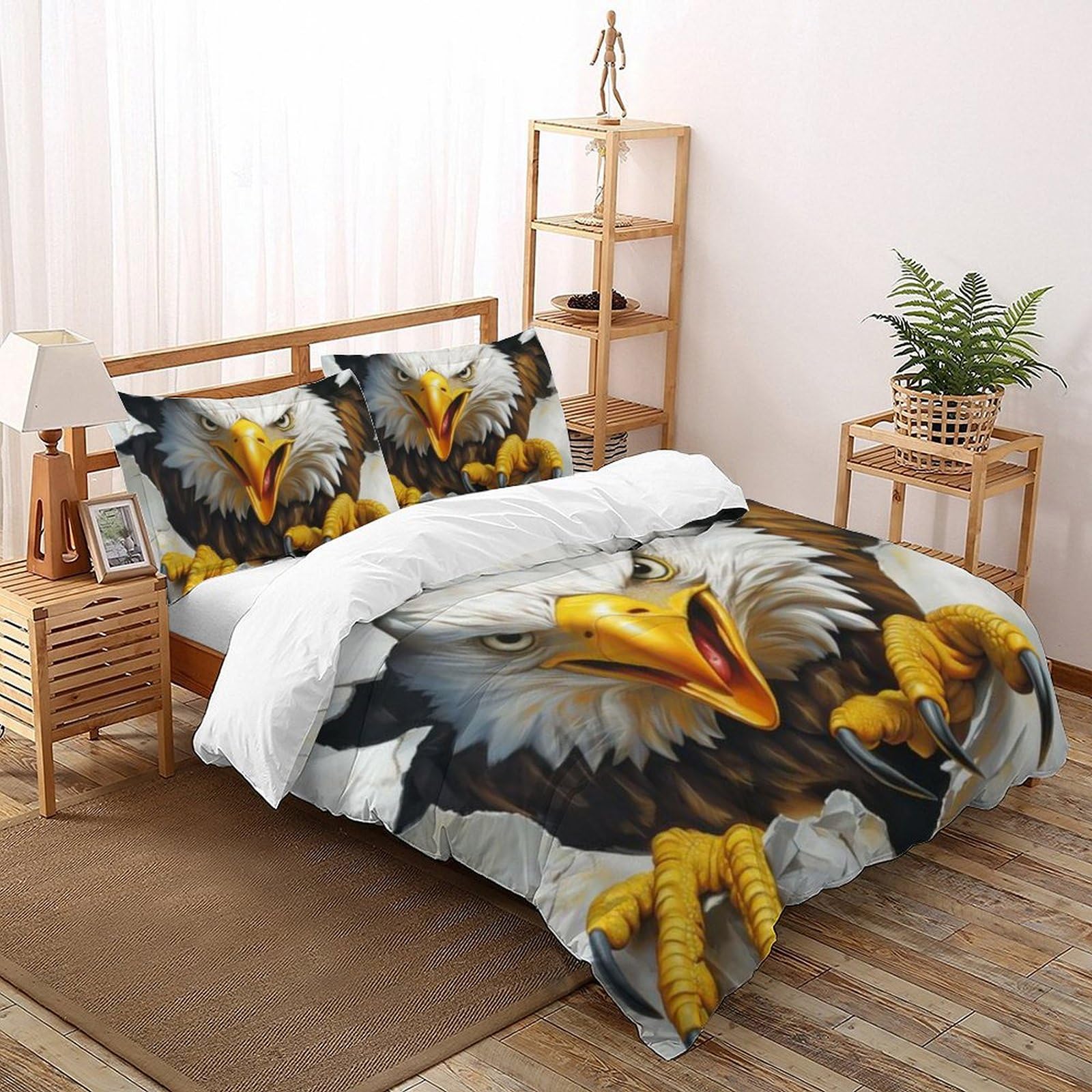 Housse de couette 260x220cm microfibre animaux pour stopper la couette qui glisse