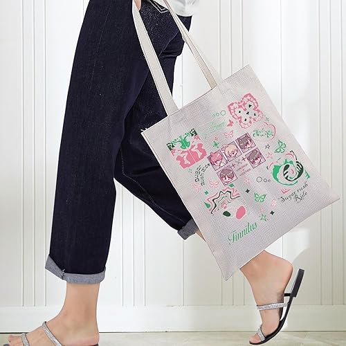 Miniatura 4 de BWWKTOP K-Pop TXT Tote Bag Corea Band Fans Regalos Grupo Coreano Álbum Bandolera K-Pop TXT Merch