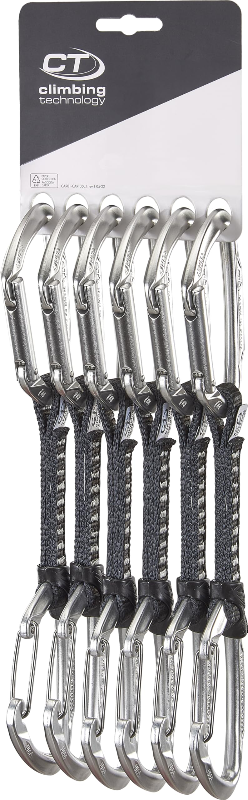 Climbing Technology Lime Set M-UL 12 Cm - Moschettone Unisex Adulto