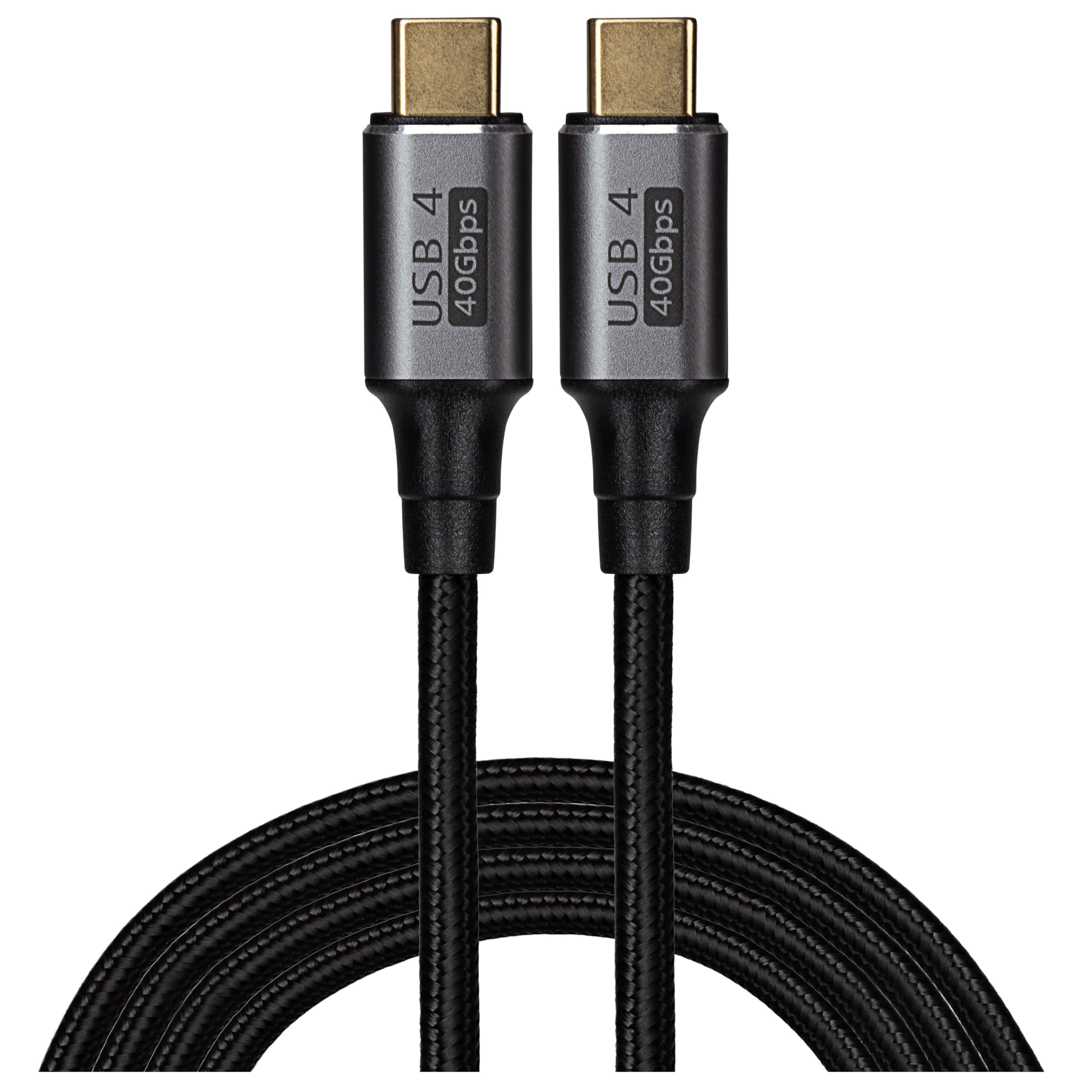 Maplin Usb-C To Usb-C Cable Braided V4.0 40Gbps 100W Pd 8K@60Hz Charge