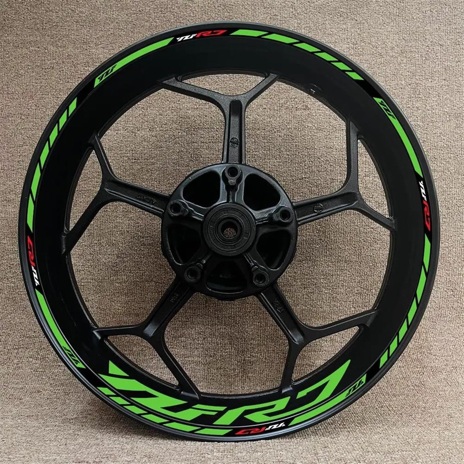 Motorcycle Wheel Sticker Racing Rim Stripe Decal Decoration Accessories for Yamaha YZFR7 YZF-R7(Style 27)