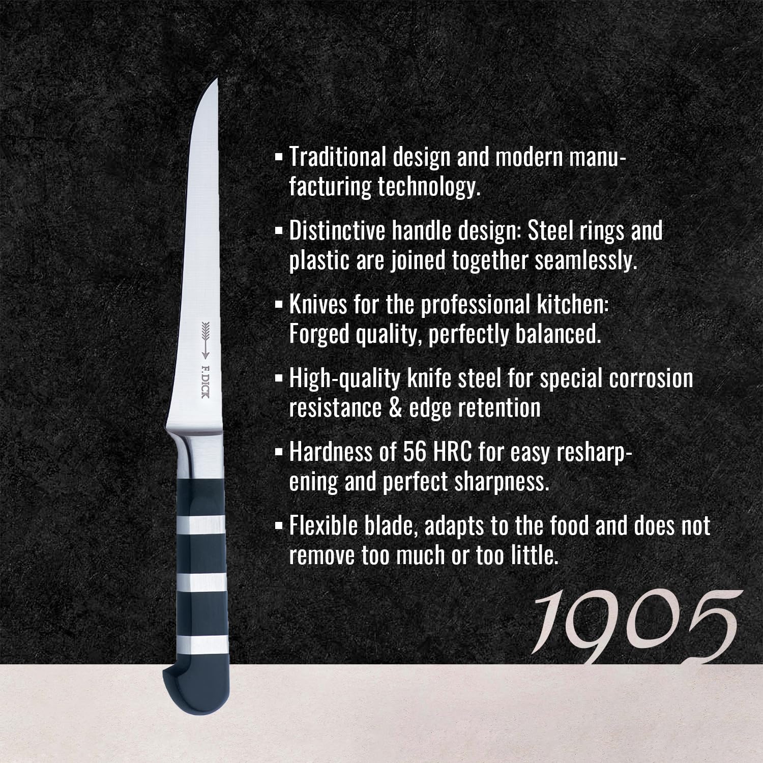 F. DICK 4009215087673, Coltello dissossatore 1905, 15 cm