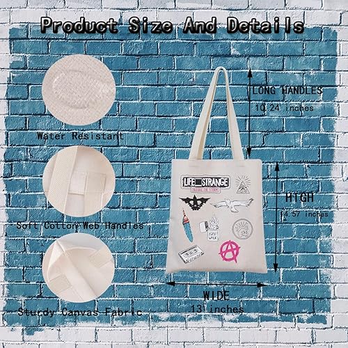 Miniatura 2 de MNIGIU Life Is Strange - Bolsa de mano Life Is Strange Merch Life Is Strange para fanáticos, regalo para amantes de Chloe Max