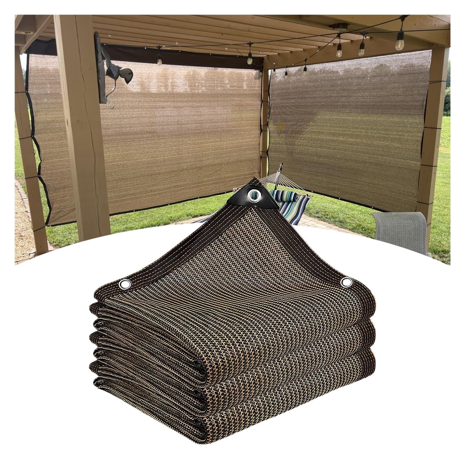 Tissu pare-soleil robuste pour terrasse et jardin pour ombrager vos repas en famille