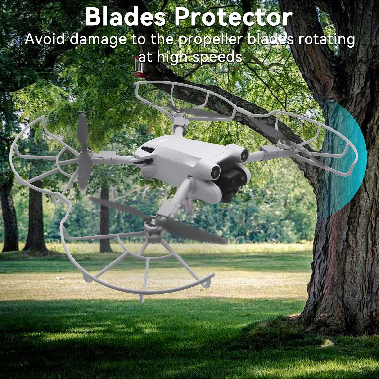 Mini 3 Pro Hélices – protections de pales support d'hélice stabilisateur pieds de train d'atterrissage pieds d'extension pliables kit de protection pour DJI Mini 3/3 Pro drone