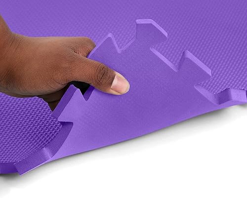 Miniatura 4 de IncStores Azulejos de espuma ecológica de 12 pulgada de grosor  Azulejos de espuma entrelazados de alta densidad para una protección rápida del