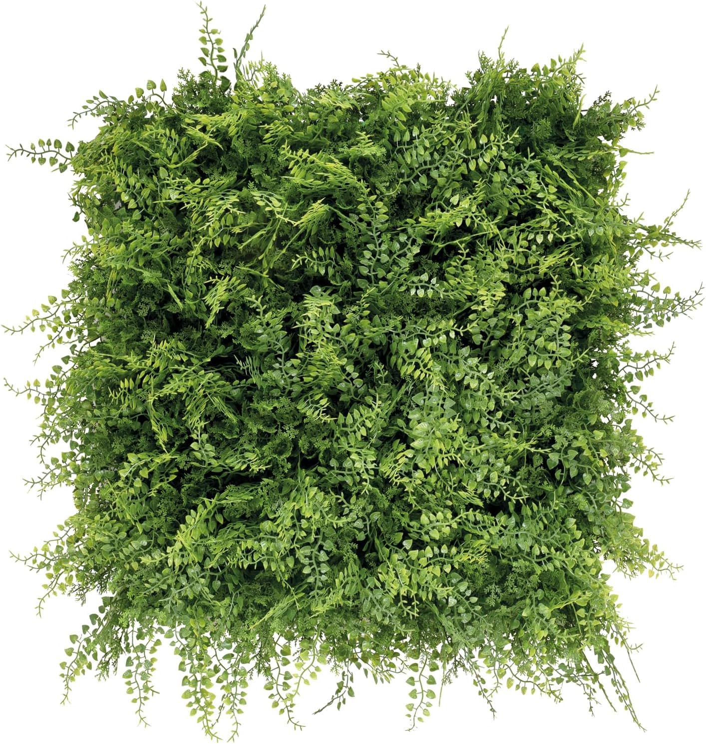 Jardín Vertical Artificial Exterior e Interior | Muro Vegetal Artificial Pack de 4 Paneles 50x50 cm (1m²) | Protección UV | Diseño Moderno | Hiedra Tropical | Planta Decorativa Pared