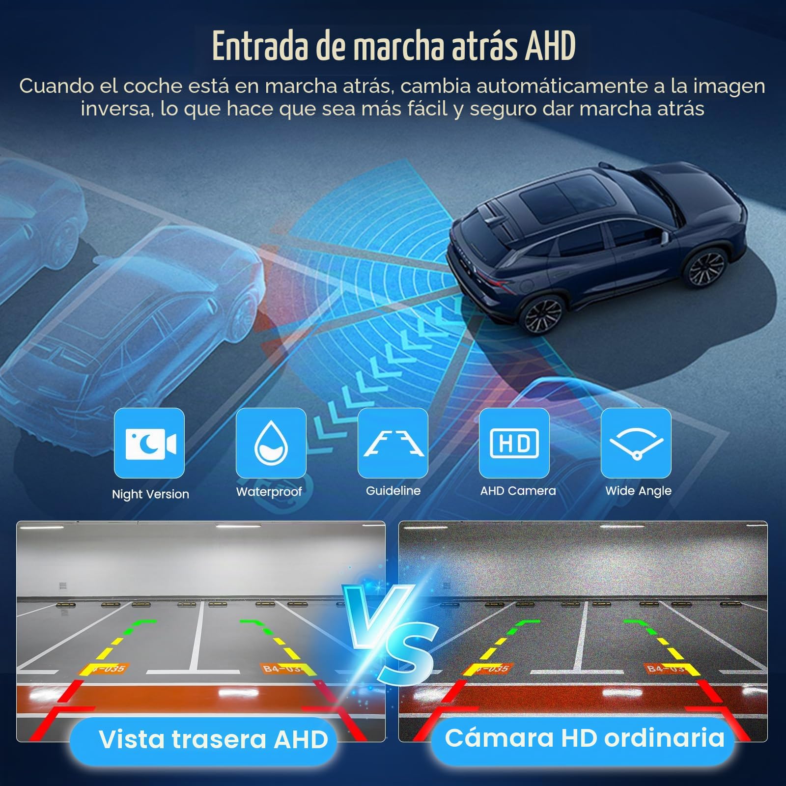 Hikity 2+64GB Android Radio Coche Wireless Carplay para Toyota Corolla Verso AR10 2004-2009, Pantalla Táctil de 9 Pulgadas Autoradio Bluetooth GPS FM/RDS Dab+ Cámara Trasera