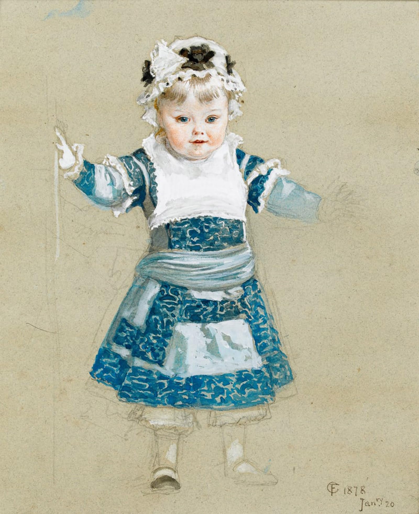 Serendipitp No Frame Vintage Wall Art Canvas Nordic Poster Canvas Print Picture Frederica In Her Party Dress By Frederick Goodall Wall Art Poster For Home Decor 60X90cm