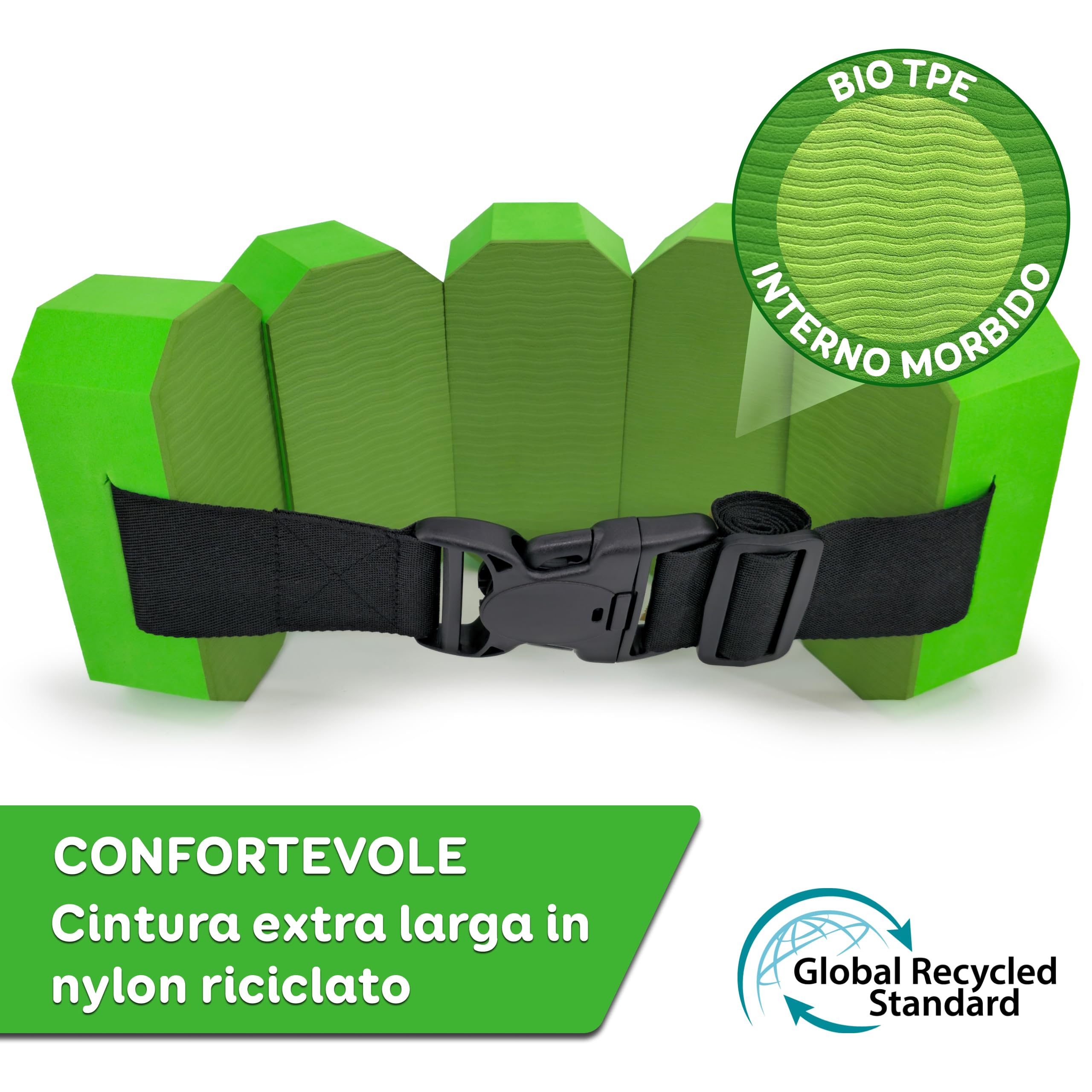 Cintura di nuoto galleggiante per bambini da 1 a 6 anni – Accessori nuoto per piscina, fitness e acquagym I Tenuta sicura & delicata sulla pelle I 19-60 kg I Cinture di nuoto per neonato