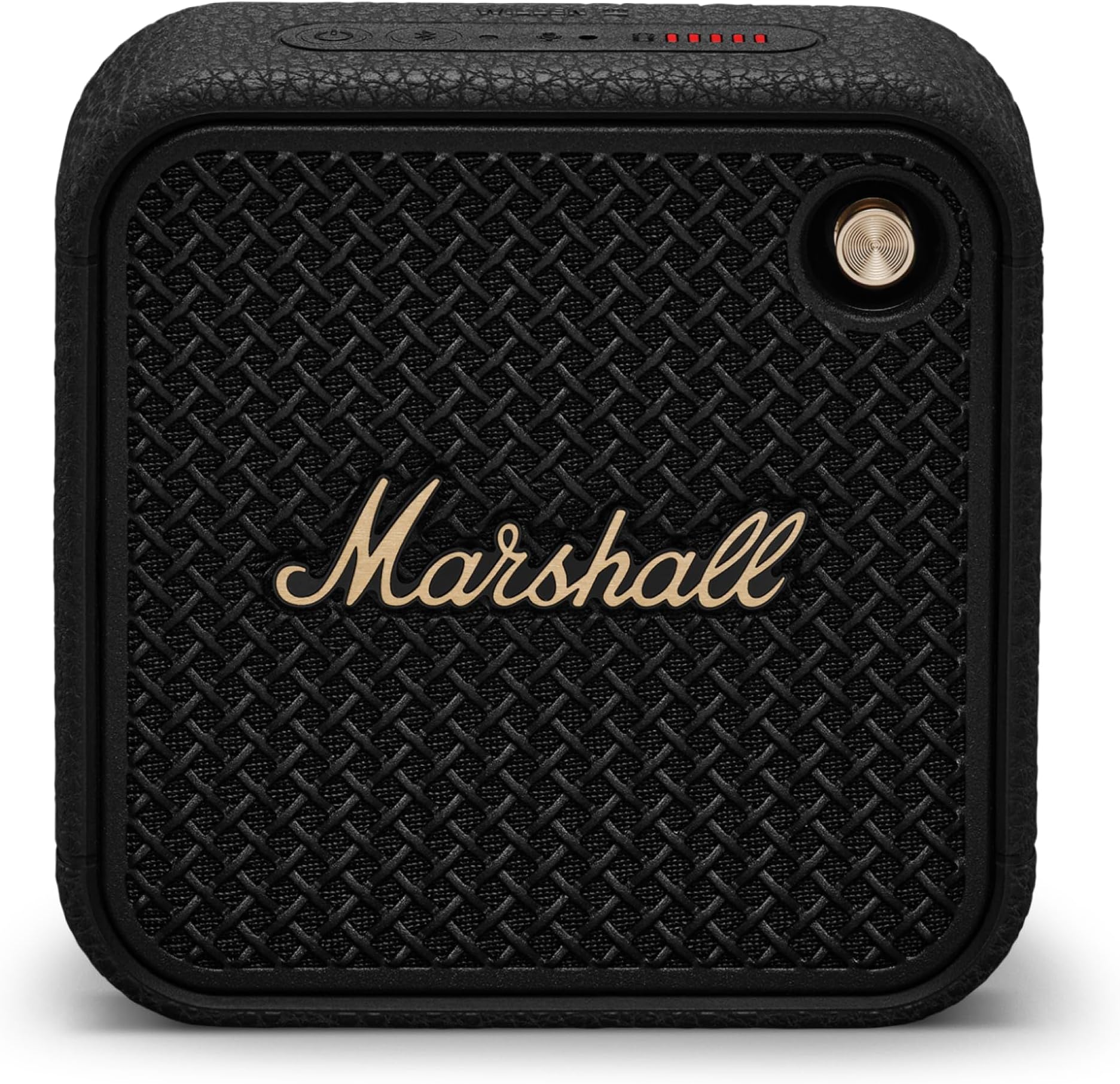 Marshall Willen II Wireless Bluetooth Speaker, Over 17+ Hours Playtime, IP67 Waterproof - Black and Brass