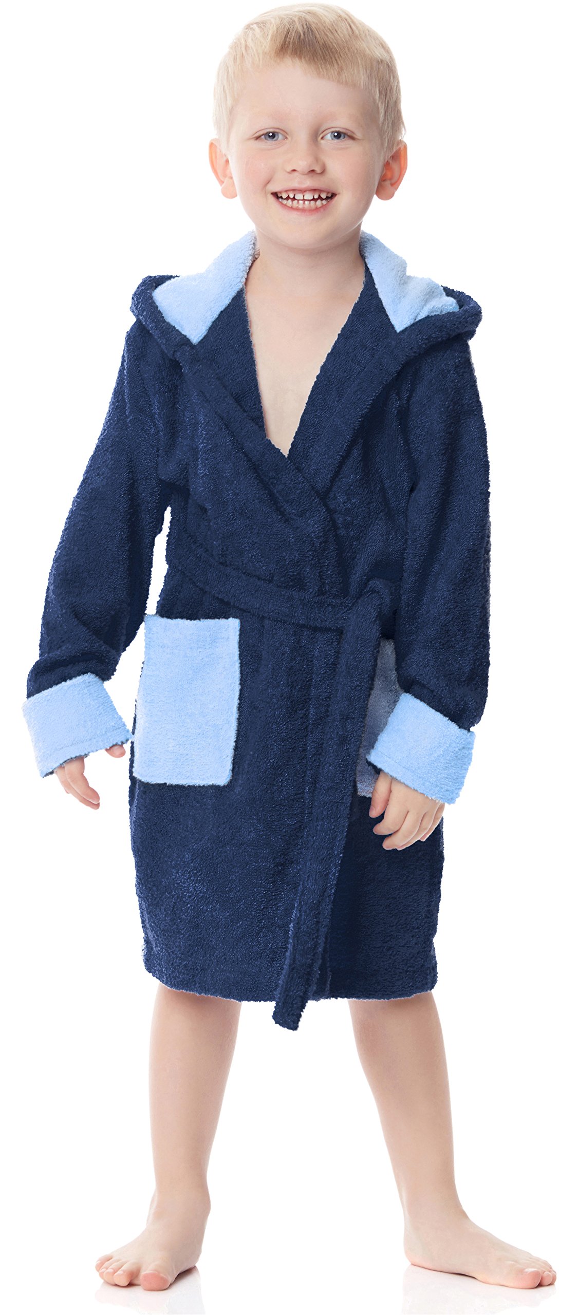 Ladeheid Kinder Frottee Bademantel aus 100% Baumwolle LA40-103