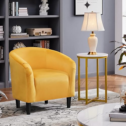 Miniatura 116 de Topeakmart Silla decorativa de terciopelo, cómoda y moderna silla de club de terciopelo con reposabrazos y patas resistentes para sala de Azul