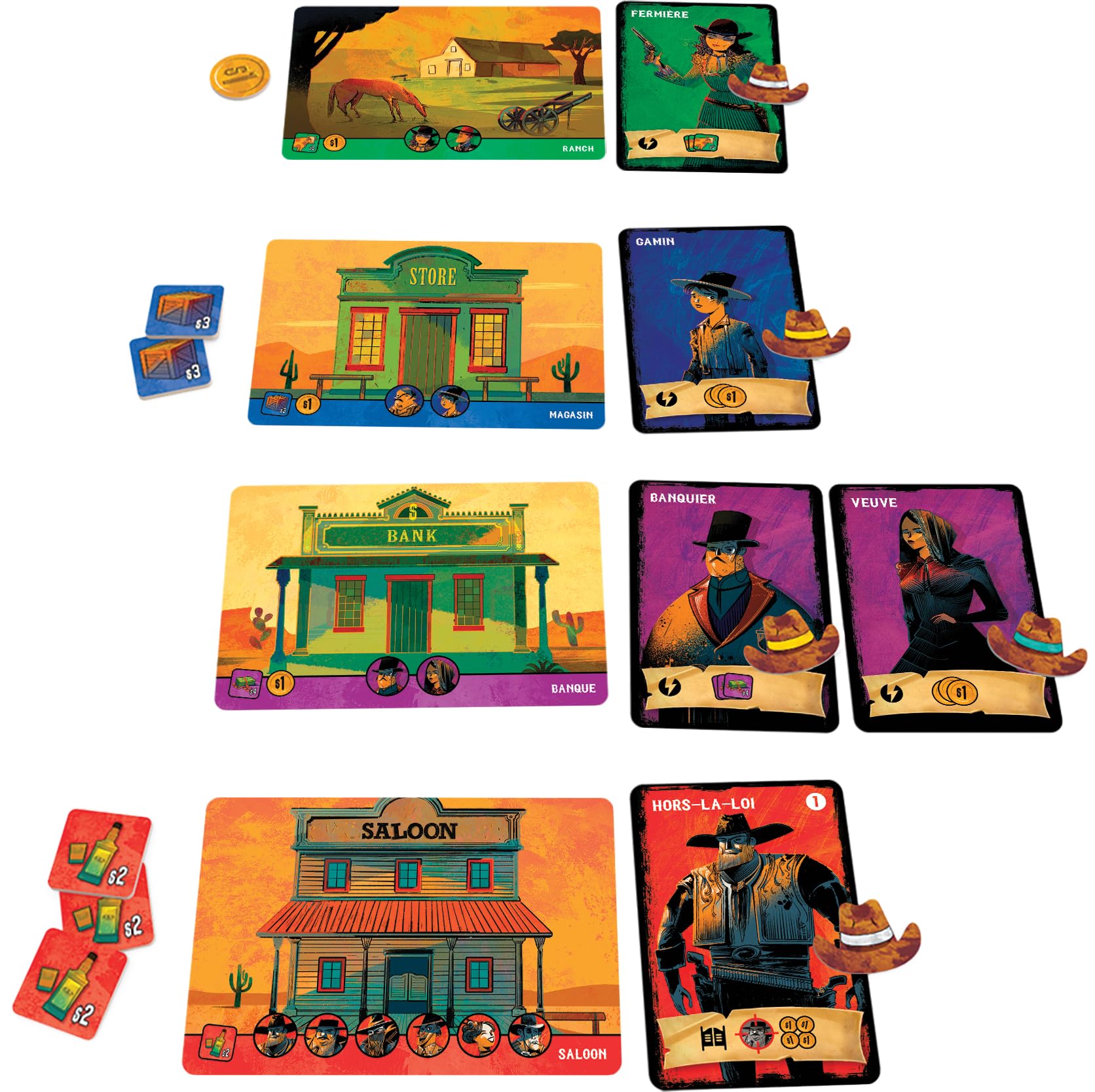 Asmodee, Igiari, Le Bon, LA Chevre ET Le Truand, Board games, Card and Bluff Game from 14 Years, 2 to 5 Players, 45 Min - Image 4