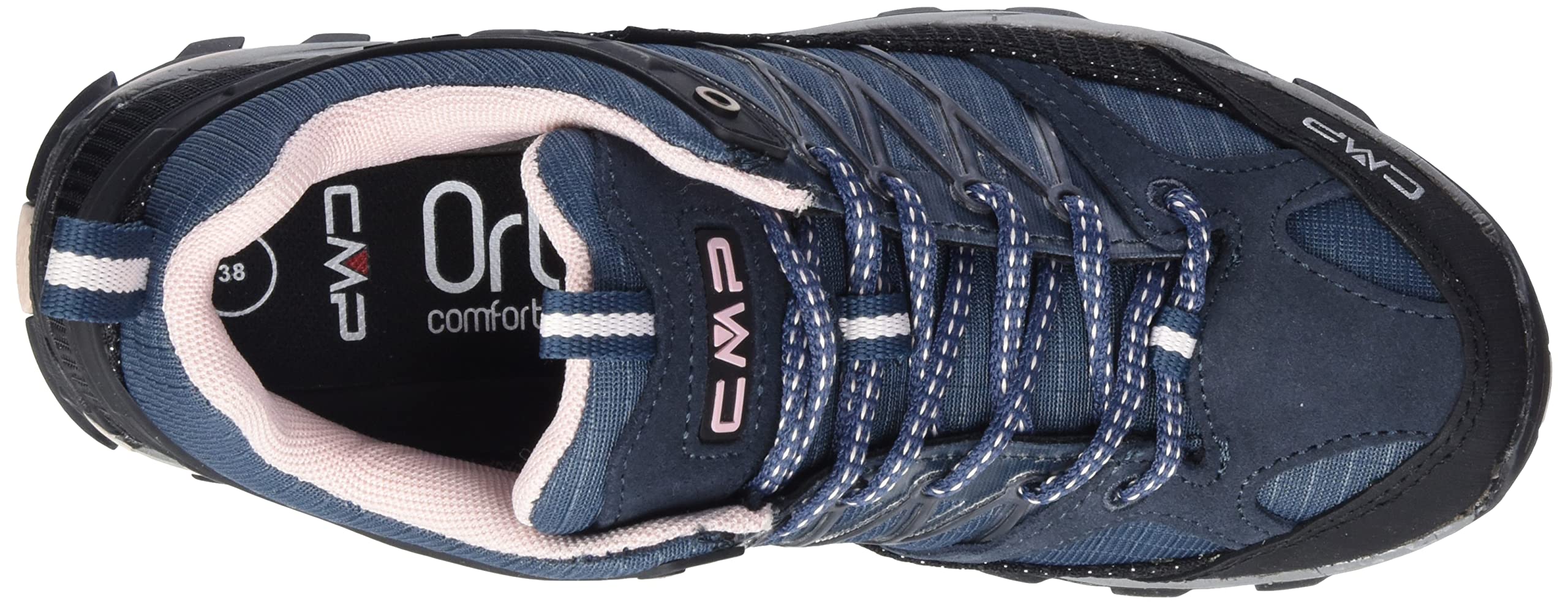 CMP Rigel Low Wmn Trekking Shoe Wp, Scarpe da trekking Donna, Asphalt-Antracite-Rose, 44 EU