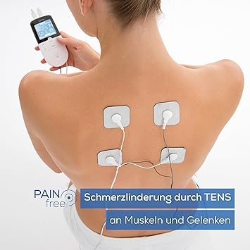 Beurer EM 49 Digital TENS/EMS, 3-in-1 Reizstromgerät zur Schmerzlinderung durch elektrische Nervenstimulation, Training durch elektrische Muskelstimulation, Massagefunktion, inklusive 4 Elektroden – Bild 2