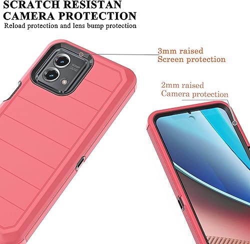 Miniatura 4 de Funda para Moto G Stylus 2023 5G con protector de pantalla integrado, a prueba de caídas, duradera de 3 capas, protección contra caídas, protección