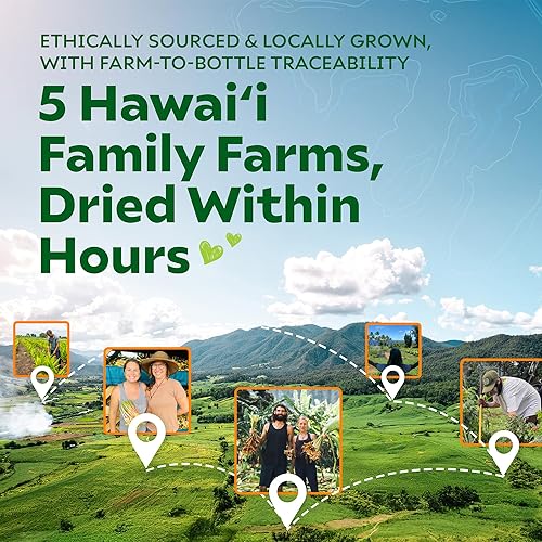 Miniatura 2 de Good Mana Olena Gold Suplemento de cúrcuma cultivada en Hawái, curcumina de cúrcuma orgánica con pimienta negra, apoyo articular y alivio de la