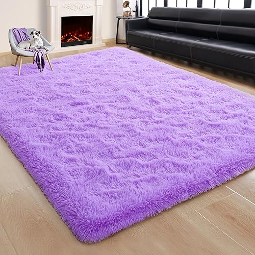 Miniatura 64 de Rostyle - Alfombras suaves y esponjosas para el dormitorio, sala de estar, alfombras peludas, alfombra de Navidad para niñas, niños, alfombras