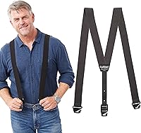 HIKERS Upfitter Hidden Suspenders for Men - Ultra-Flat 3-Point Belt Loop, Invisible Under Shirt, Adjustable Comfort