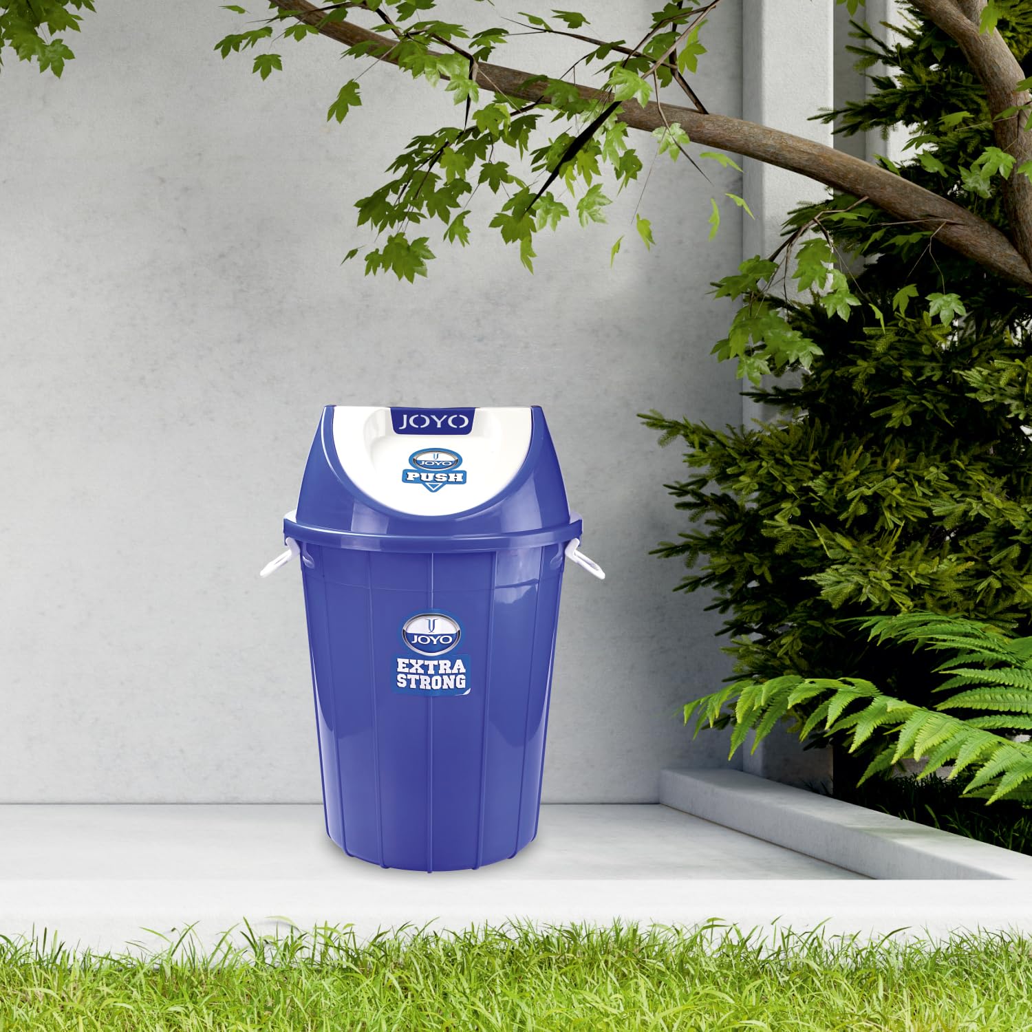 Joyo Duro Plastic Swing Garbage Waste Dustbin Trash Bucket 60