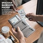 VULKIT Card Holder Wallet with Coin Pocket Magnetic Closure Pop Up Cards with ID Window Leather Wallet for Cash & Credit Cards