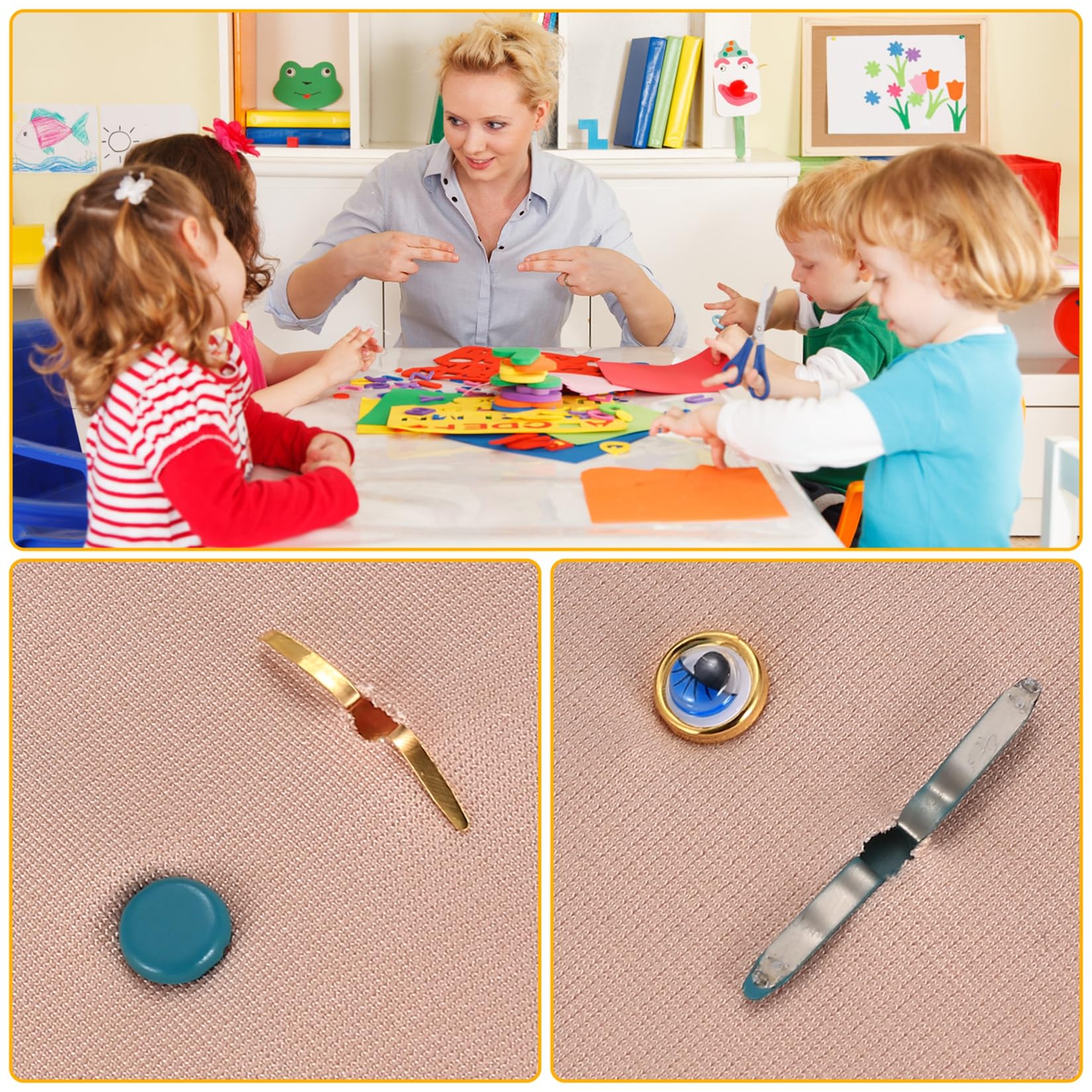 LOVIVER 200x Mini Attaches Parisiennes En Métal Estampage Embellissement Fait à La Main En Forme De Coeur Attaches En Papier Pour Scrapbooking, Travaux, Rouge