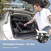 Vista 7 de Patinetes eléctricos – Scooter eléctrico para adultos, motor de pico de 500 W, 18 millas máximas, rango de 21 millas, control de aplicación, scooter