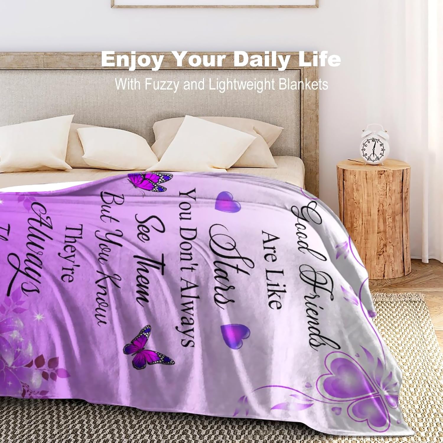 Gifts for Friend Blanket Throw Best Friends Birthday Gifts Ideas for Bestie Women Mothers Day Blankets Friendship Gifts Blanket for Women Friends 50"X40" - Image 6