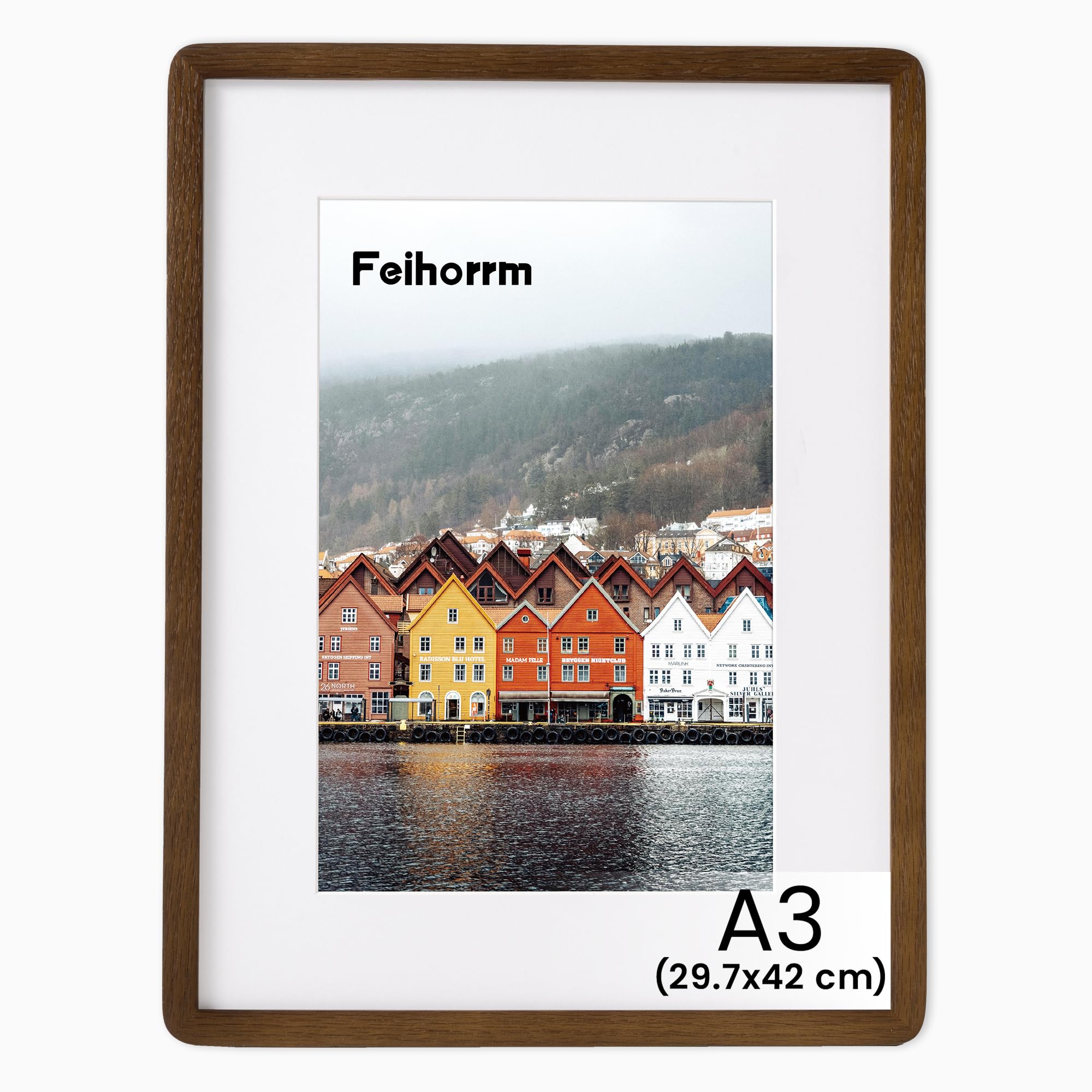 Feihorrm Bilderrahmen, Massivholz Fotorahmen