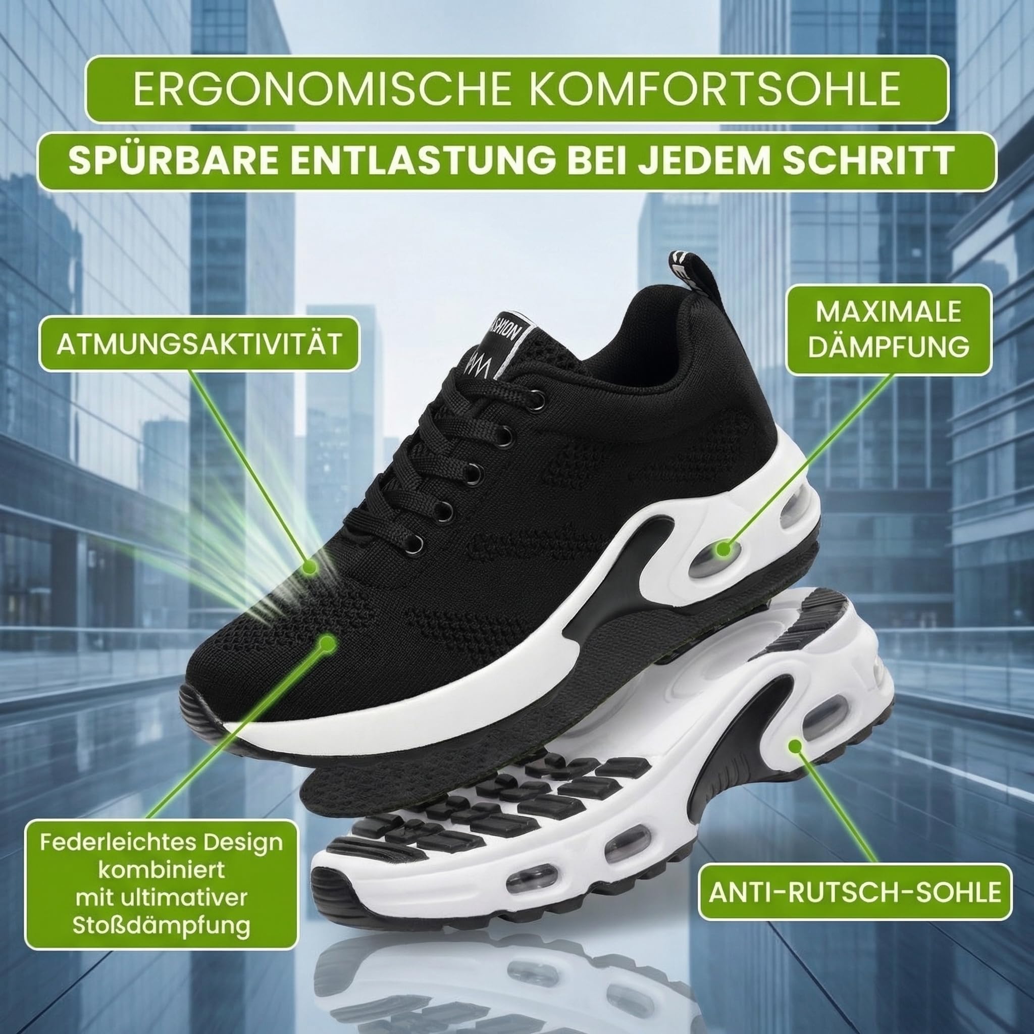 Orthocare Schuhe Damen Herren, Ergonomische Schmerzlinderungs-Schuhe, Komfort Orthopädische Leichtgewicht Schuhe