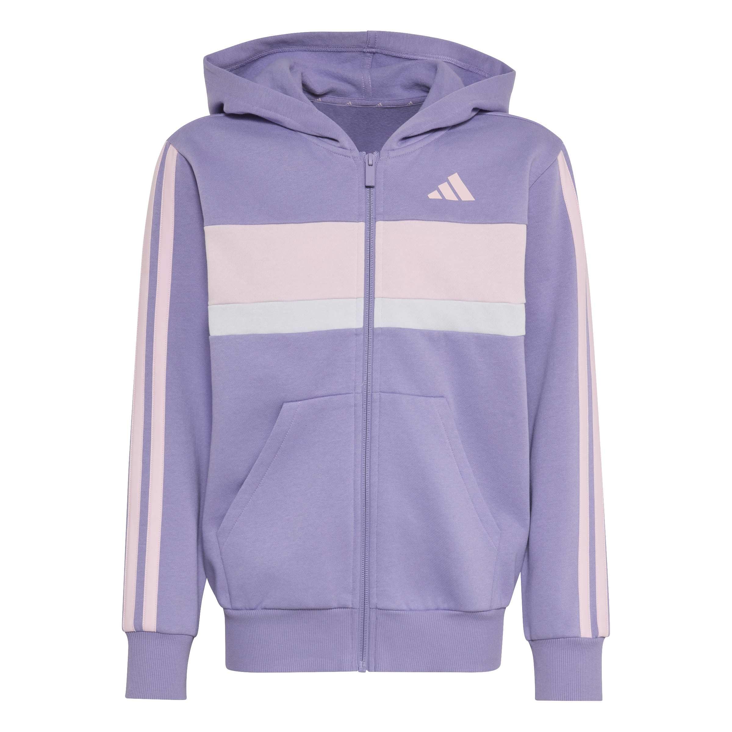 adidas Unisex niños SEASONAL ESSENTIALS TIBERIO 3 STRIPES FLEECE TRACKSUIT