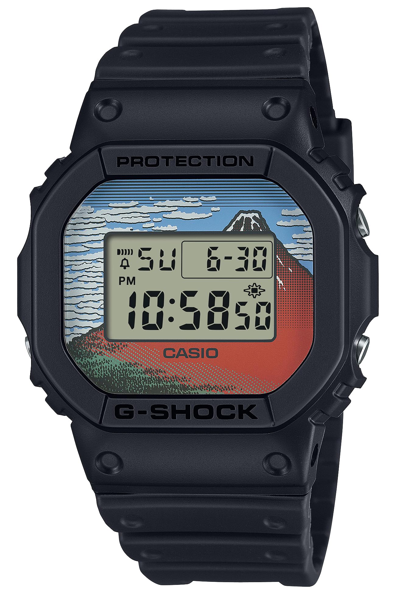 CASIO DW-5600KHK　三十六景/葛飾北斎　箱ダメージあり 1/17発売｜Casio G-SHOCK 5600 Series 葛飾北斎 富嶽三十六景