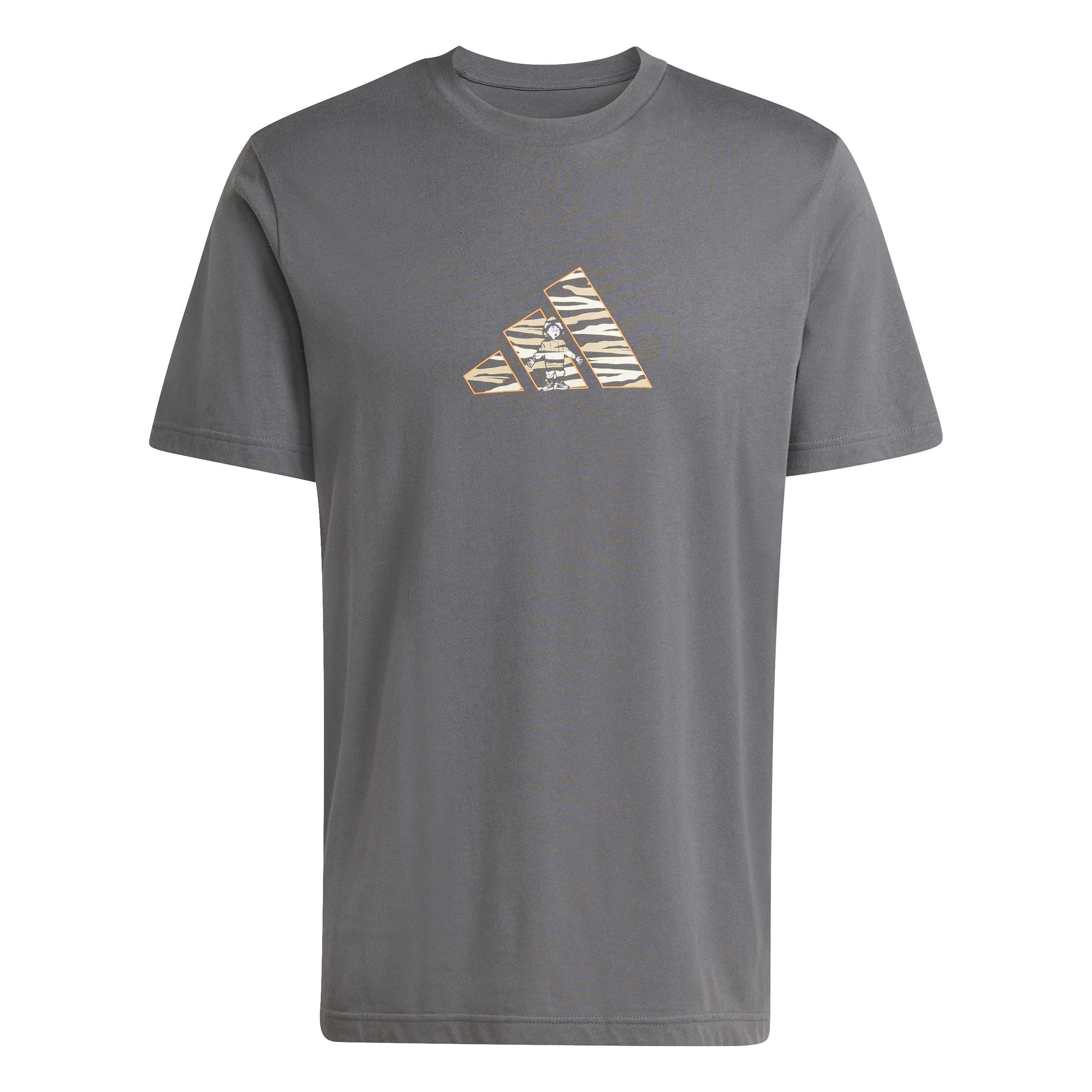 adidas Men's CAMO Explorer Graphic T-Shirt, Grey Five, M