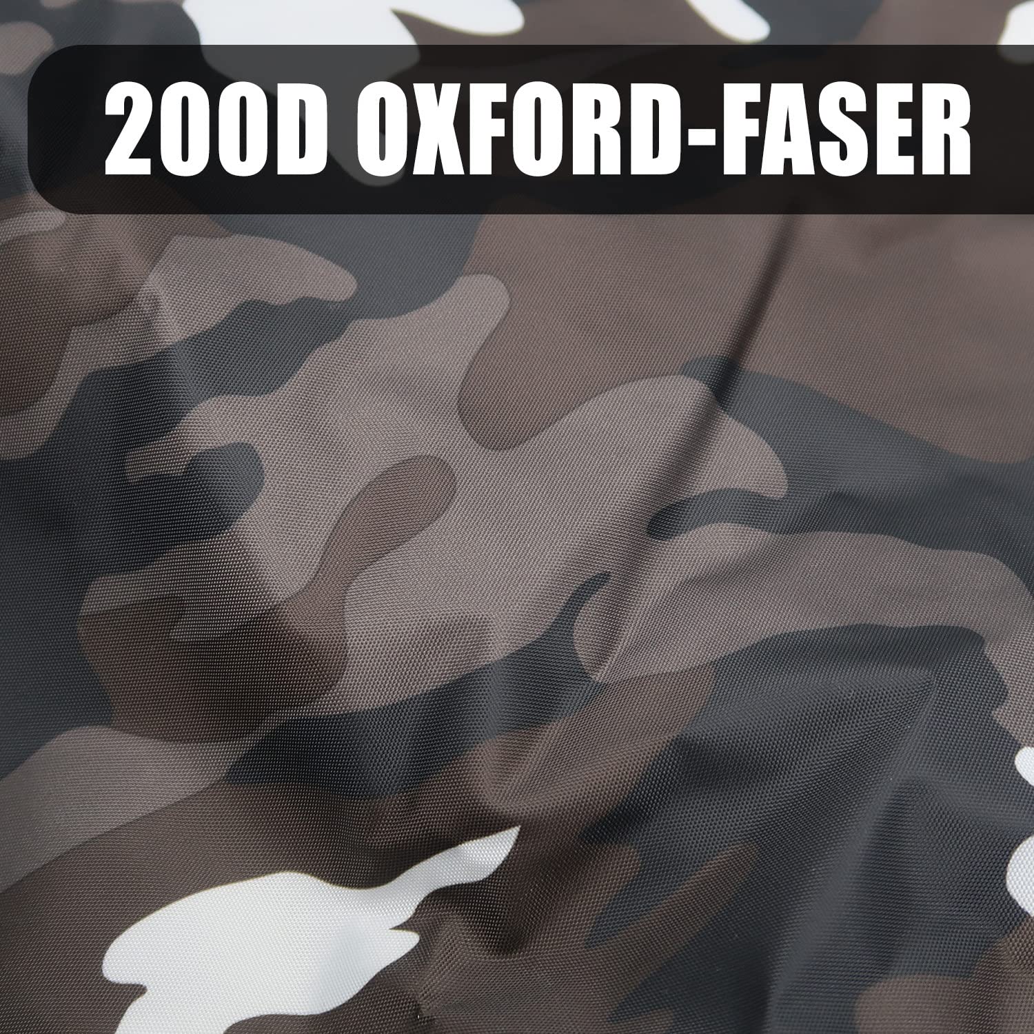 Rolektro Quad ATV Abdeckplane L 220x125x85cm - Fahrzeug Abdeckung Abdeckhaube Schutzhülle Cover Plane Winter Camouflage
