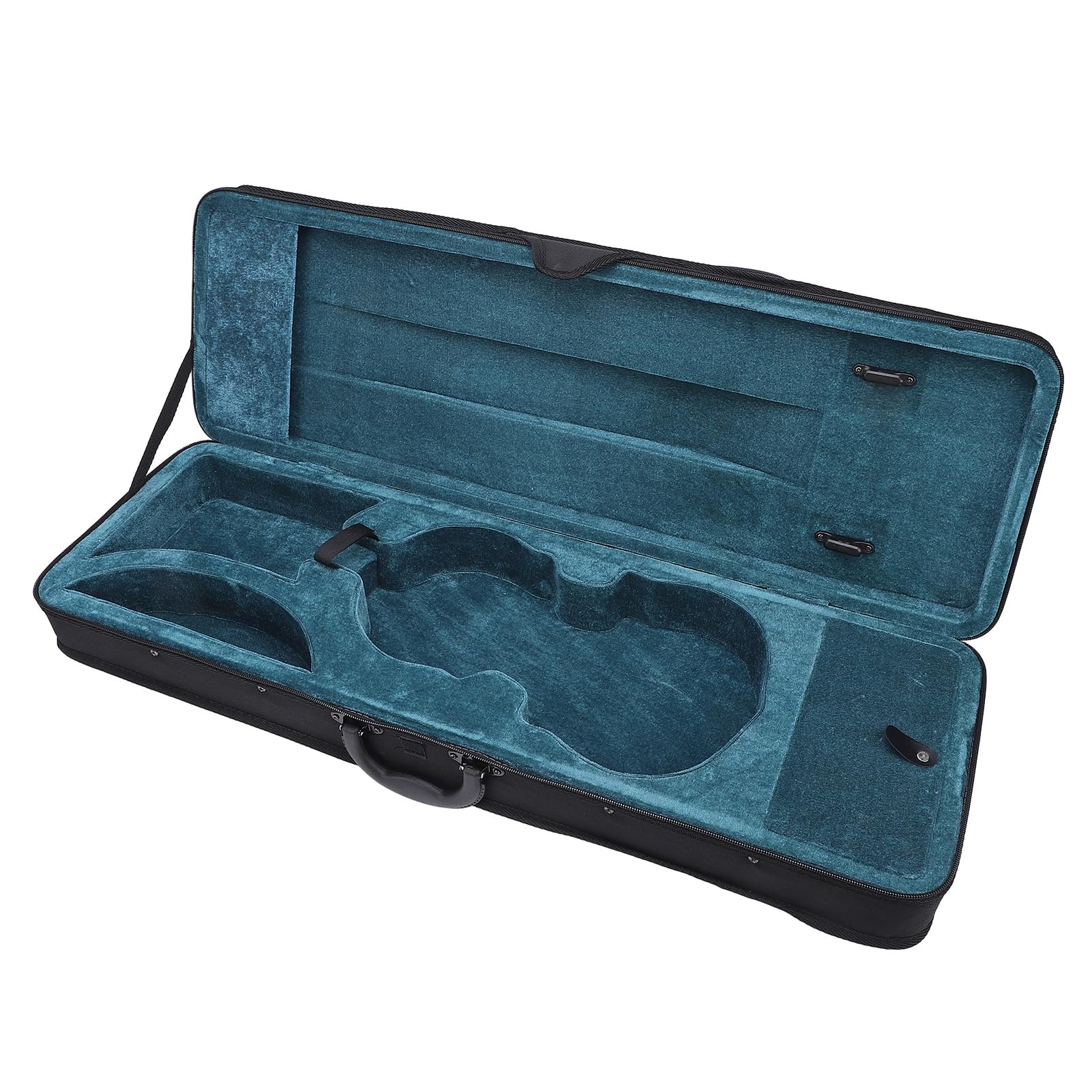 Custodia per Violino 3/4, Custodia da Viaggio Rigida in Tessuto Oxford Dal Design Leggero con Supporti per Archetto e Tasca per Spartiti per Violino di Dimensioni 3/4