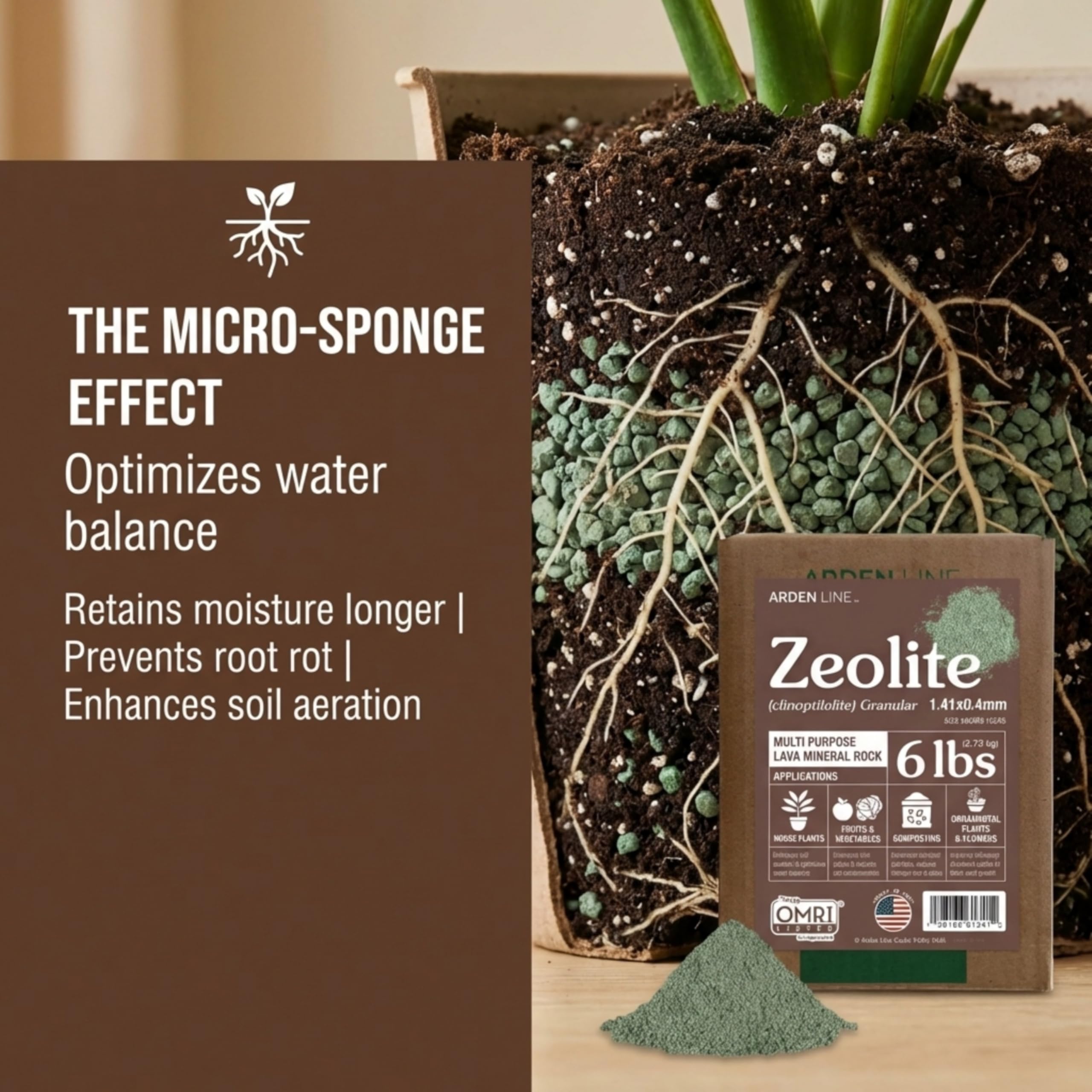Amazon.com : ARDEN LINE Zeolite Granular 6 lbs, Clinoptilolite 1.4