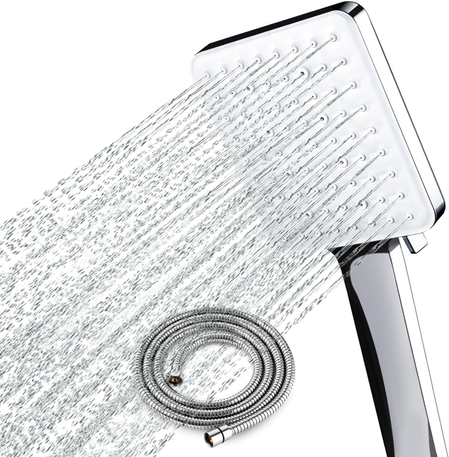 Newentor® High Pressure Shower Head with Handheld, 6 Mode, Rain Shower Head