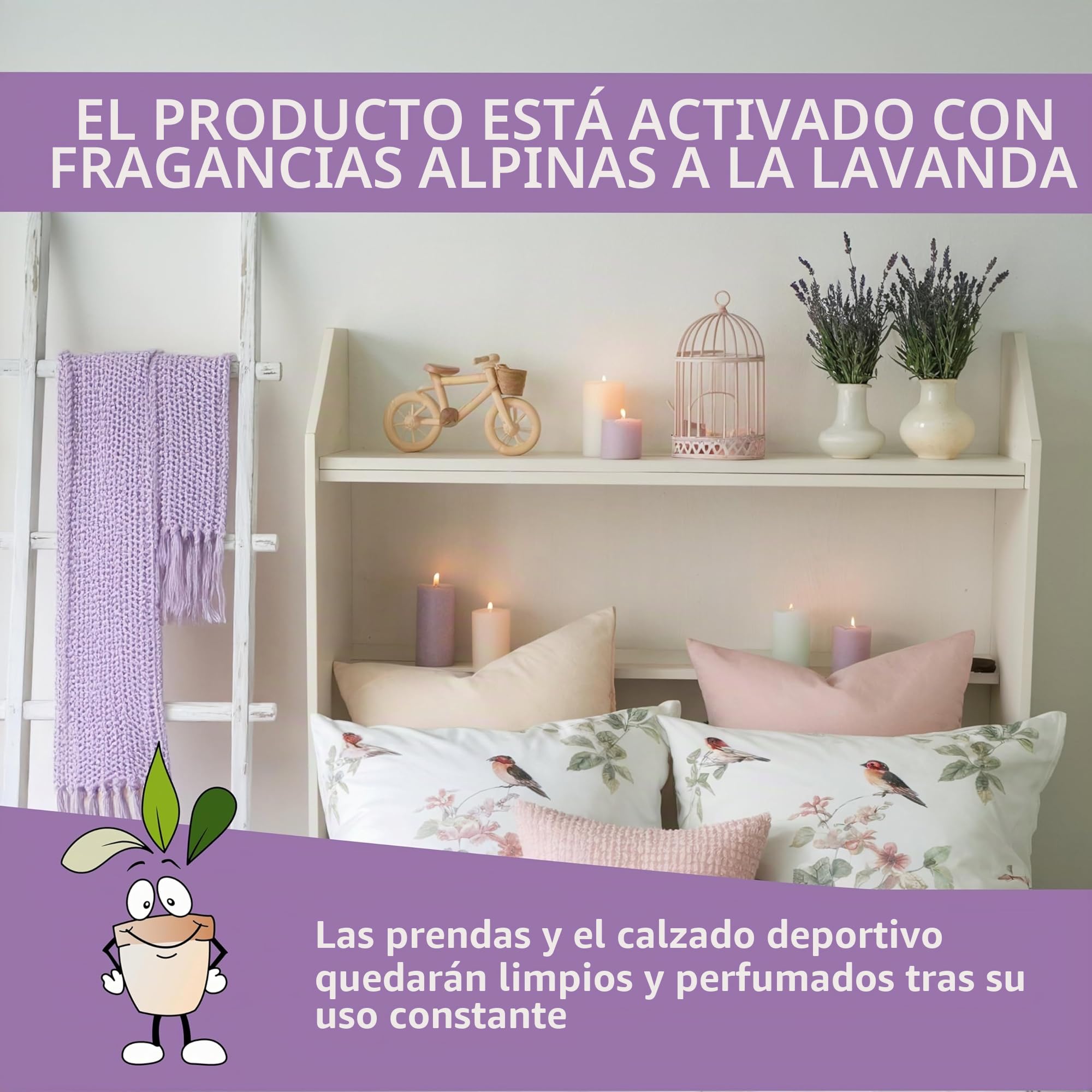 PureAir, Spray 750 ml - Elimina los olores, la orina de los colchones y las manchas de sudor en la ropa, tejidos, zapatos y equipos deportivos - Activador orgánico