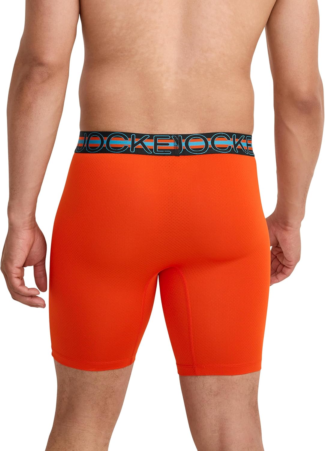 Jockey Sport Men's Underwear Stability Pouch Microfiber 9" Long Leg Boxer Brief - Image 2