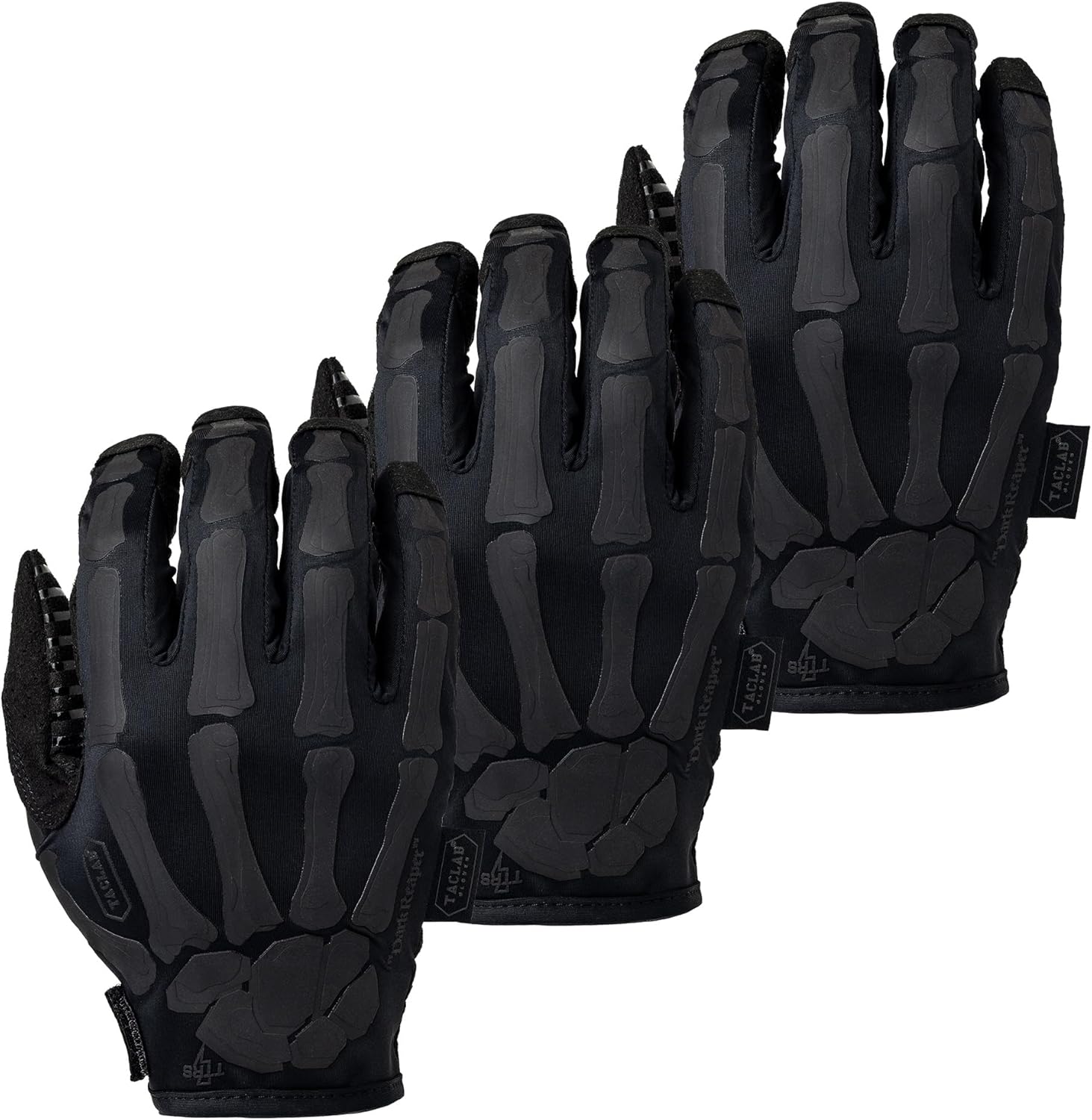 TACLAB Reaper Skeleton Gloves Multipack - for Outdoors, Motorcycle, Professional Use